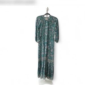 nwt $400 Alicia bell Chic Floral Maxi Dress in Green